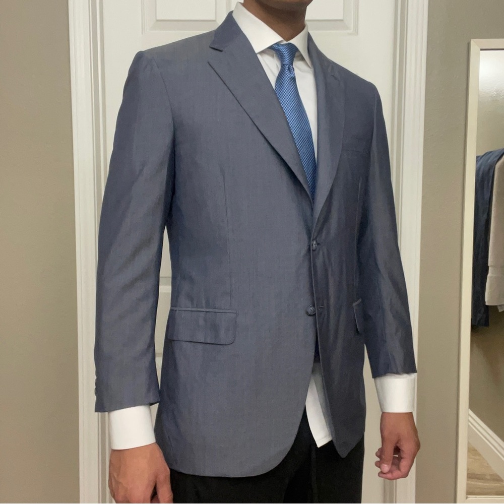 BRIONI CHIGI (James Bond Casino Royale) Silk Wool Suit Jacket 42R